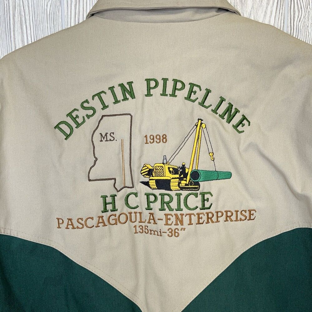 Vintage Destin Pipeline Jacket Coat 1998 HC Price Pascagoula Enterprise Medium
